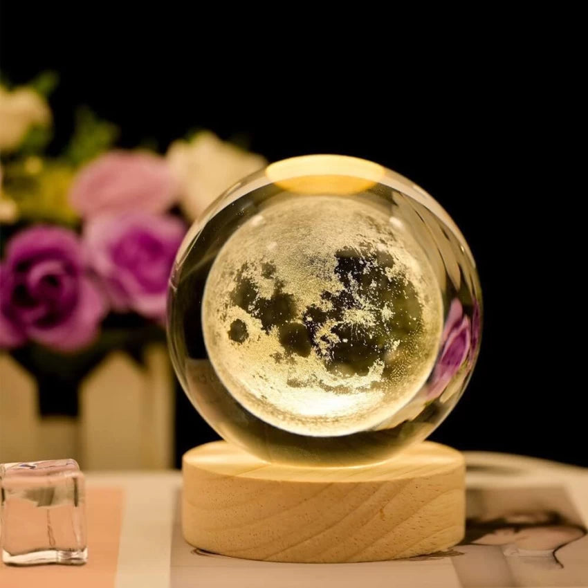 Crystal Sphere 3D Lamp