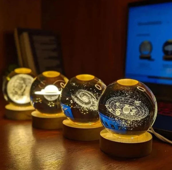 Crystal Sphere 3D Lamp