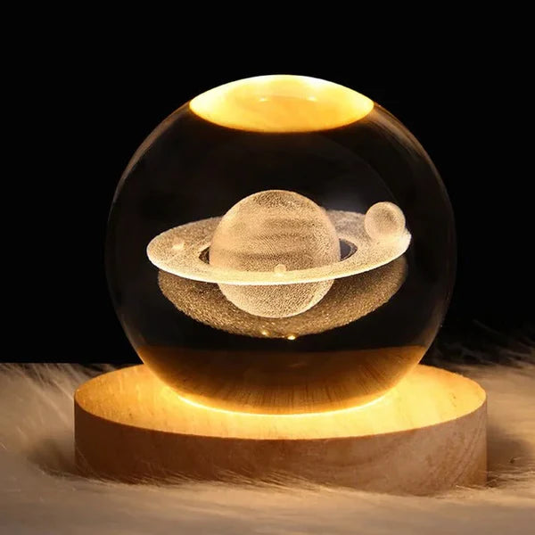 Crystal Sphere 3D Lamp