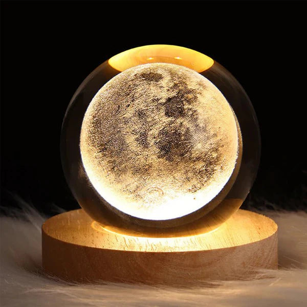 Crystal Sphere 3D Lamp