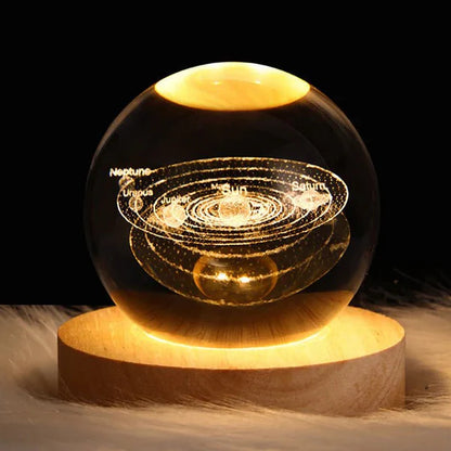 Crystal Sphere 3D Lamp