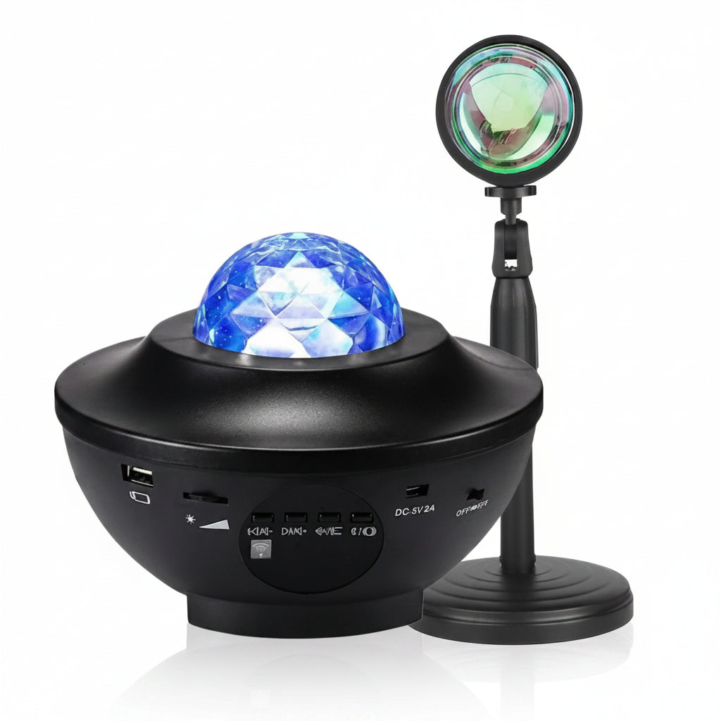 Galaxy Projector + Sunset Lamp Bundle