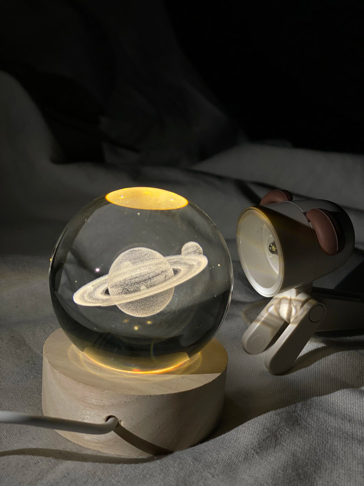 Crystal Sphere 3D Lamp