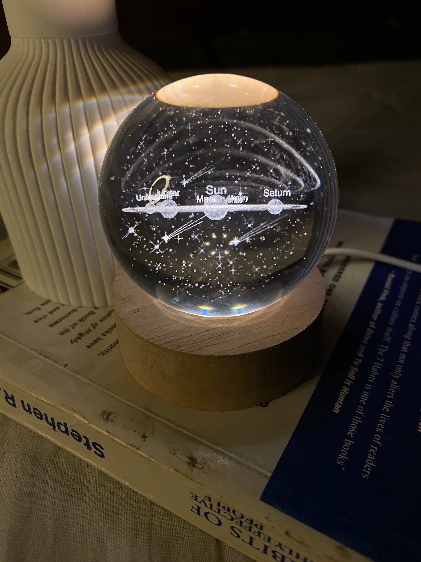 Crystal Sphere 3D Lamp