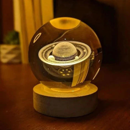 Crystal Sphere 3D Lamp