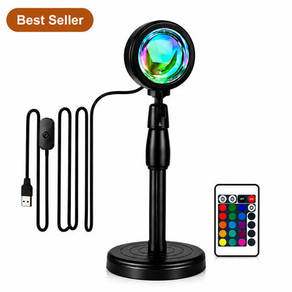 Galaxy Projector + Sunset Lamp Bundle